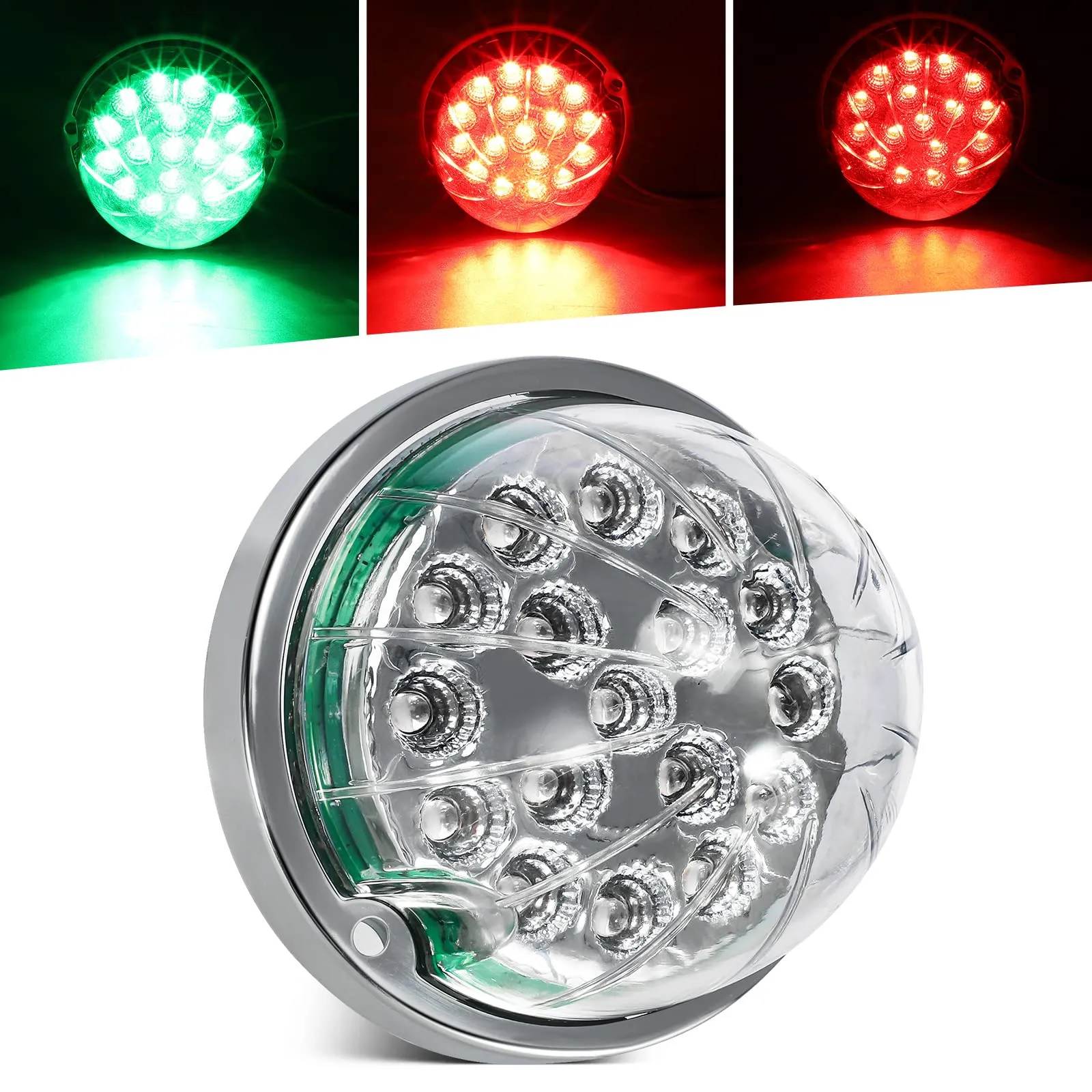 Partsam Side Marker Lights for Freightliner Kenworth Peterbilt
