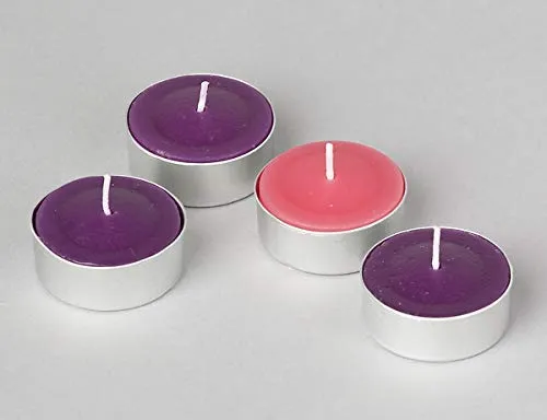 PeepalComm Premium Unscented Smokeless T-Light Candles Set of 200 for Diwali Decoration,Home,Office (Red Set of 200)