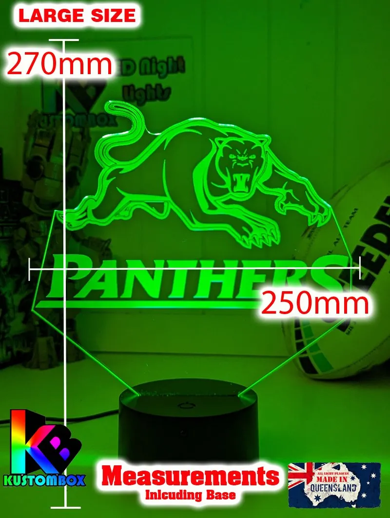 PENRITH PANTHERS Rugby League Football Club LED Night Light