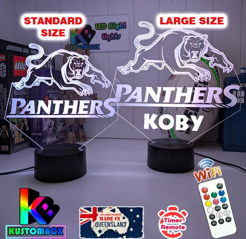 PENRITH PANTHERS Rugby League Football Club LED Night Light