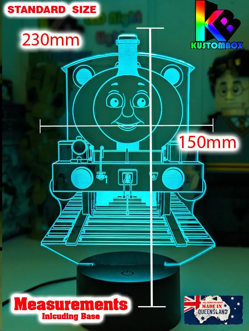 Percy Green Saddle Tank Engine 3D LED Night Light Lamp
