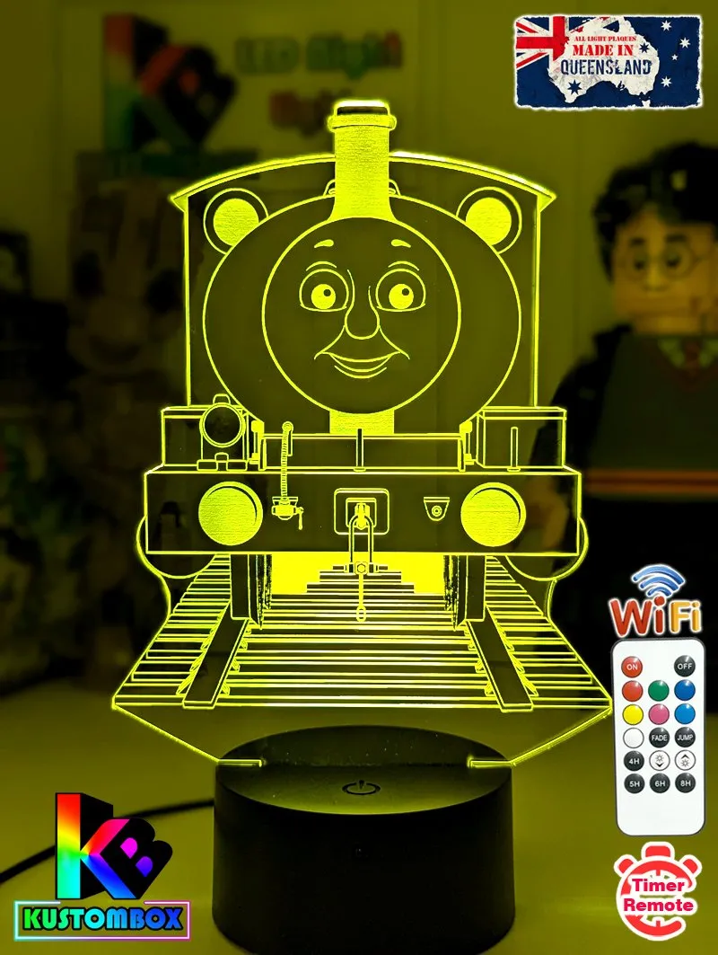 Percy Green Saddle Tank Engine 3D LED Night Light Lamp