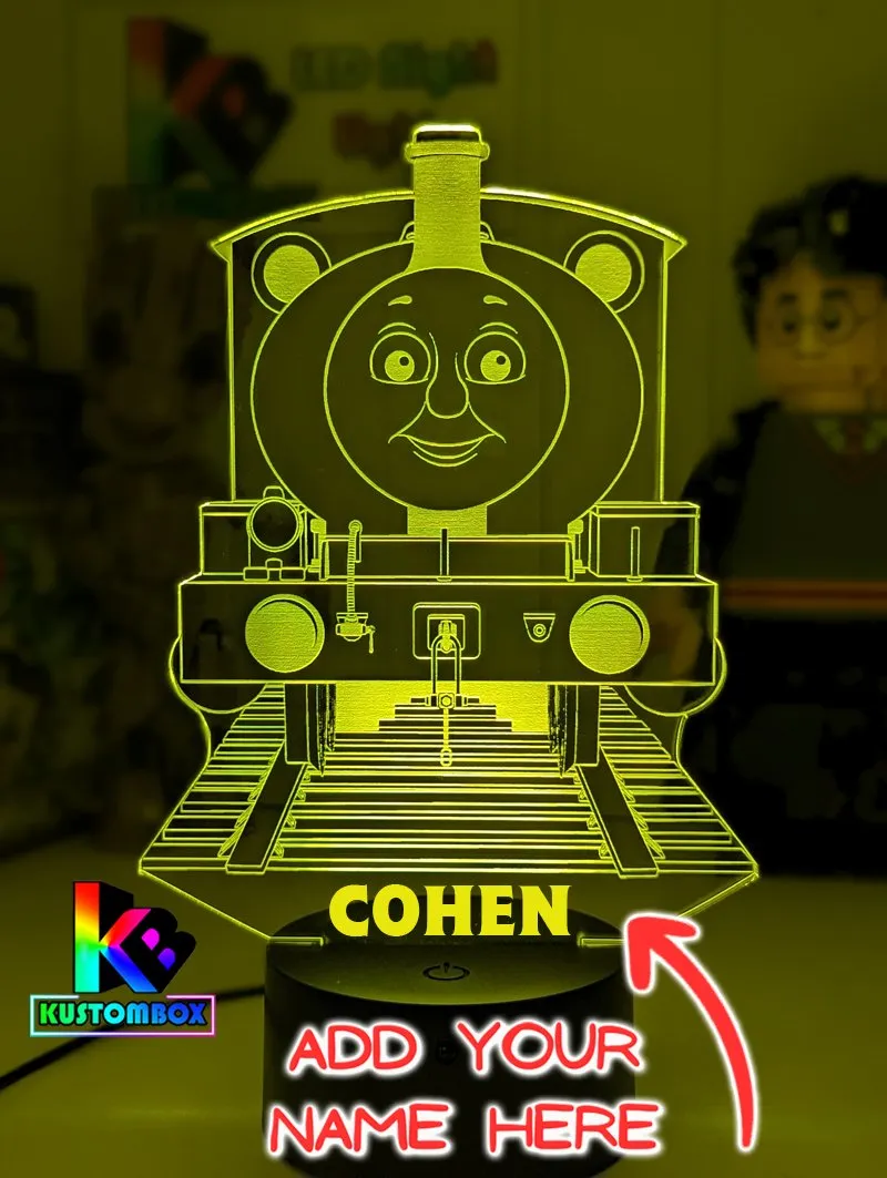 Percy Green Saddle Tank Engine 3D LED Night Light Lamp