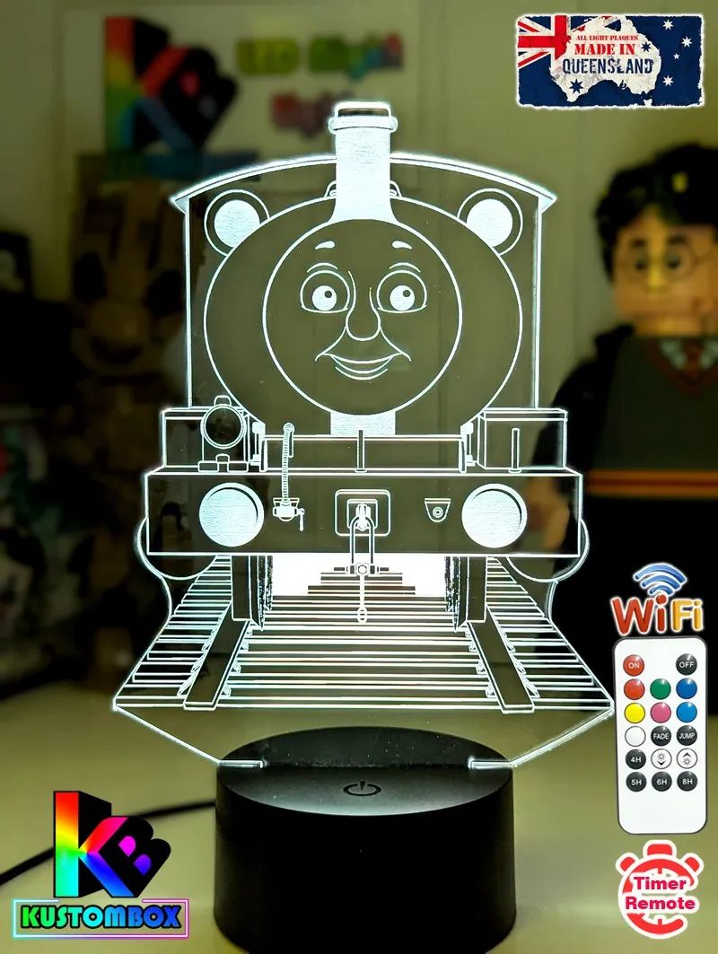Percy Green Saddle Tank Engine 3D LED Night Light Lamp