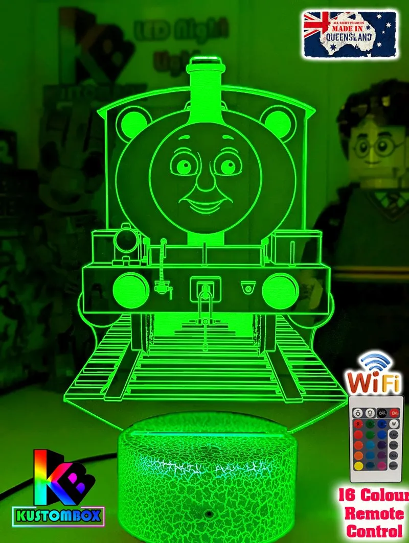 Percy Green Saddle Tank Engine 3D LED Night Light Lamp