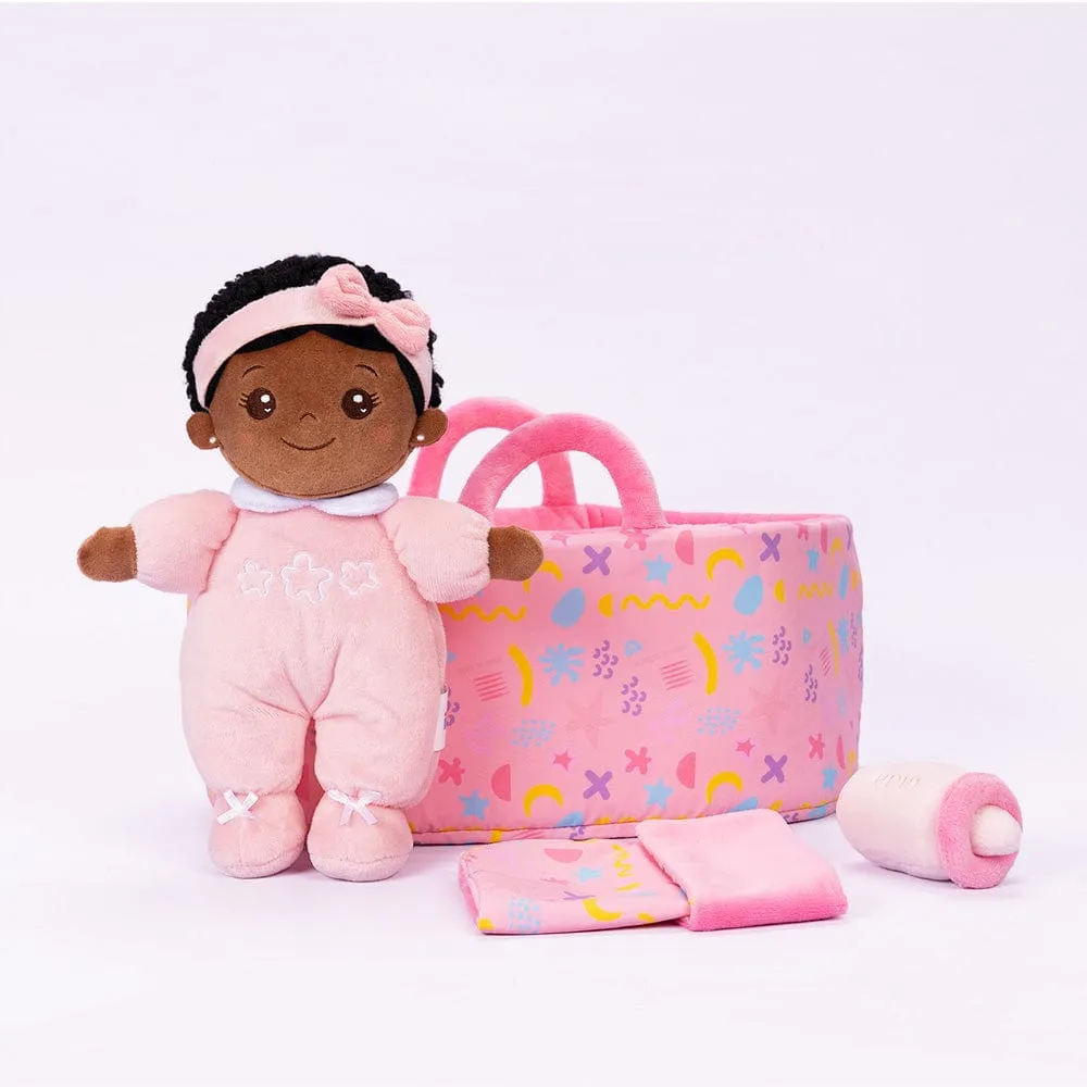 Personalized Mini Plush Baby Girl Doll & Gift Set