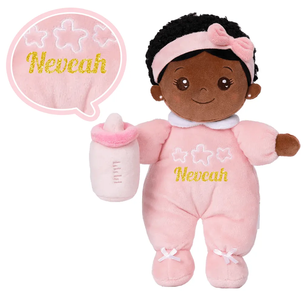 Personalized Mini Plush Baby Girl Doll & Gift Set