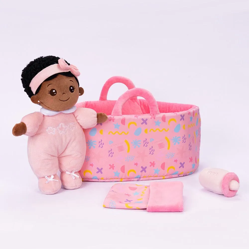 Personalized Mini Plush Baby Girl Doll & Gift Set