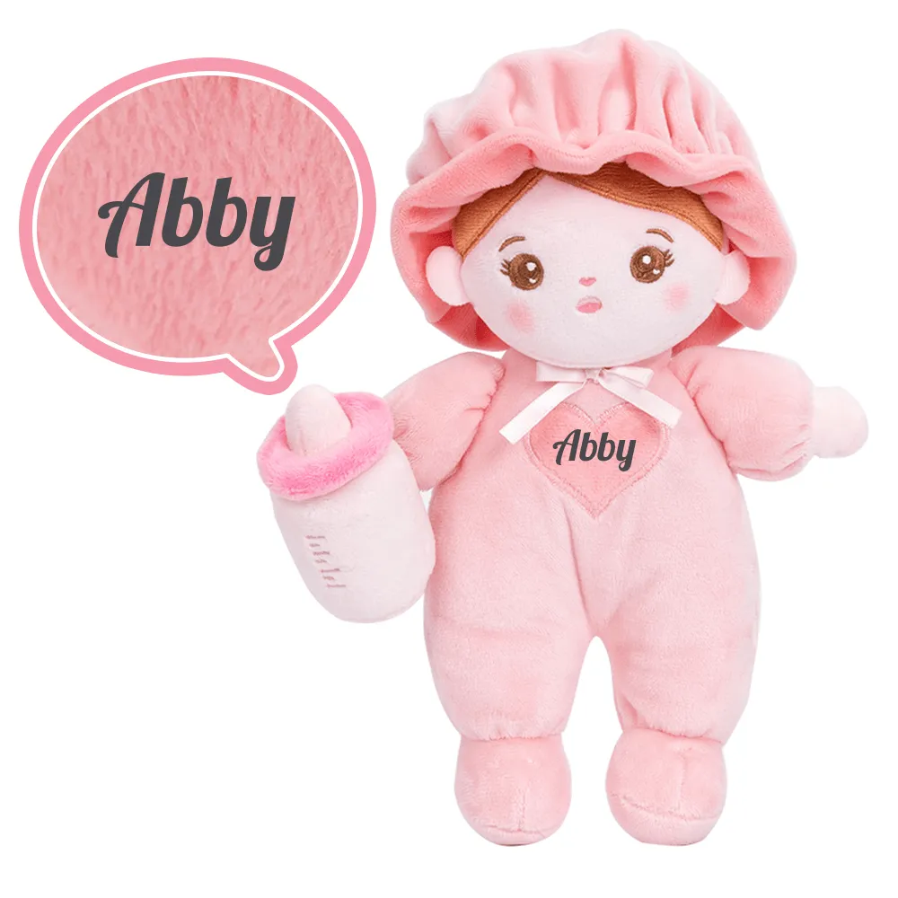 Personalized Mini Plush Baby Girl Doll & Gift Set
