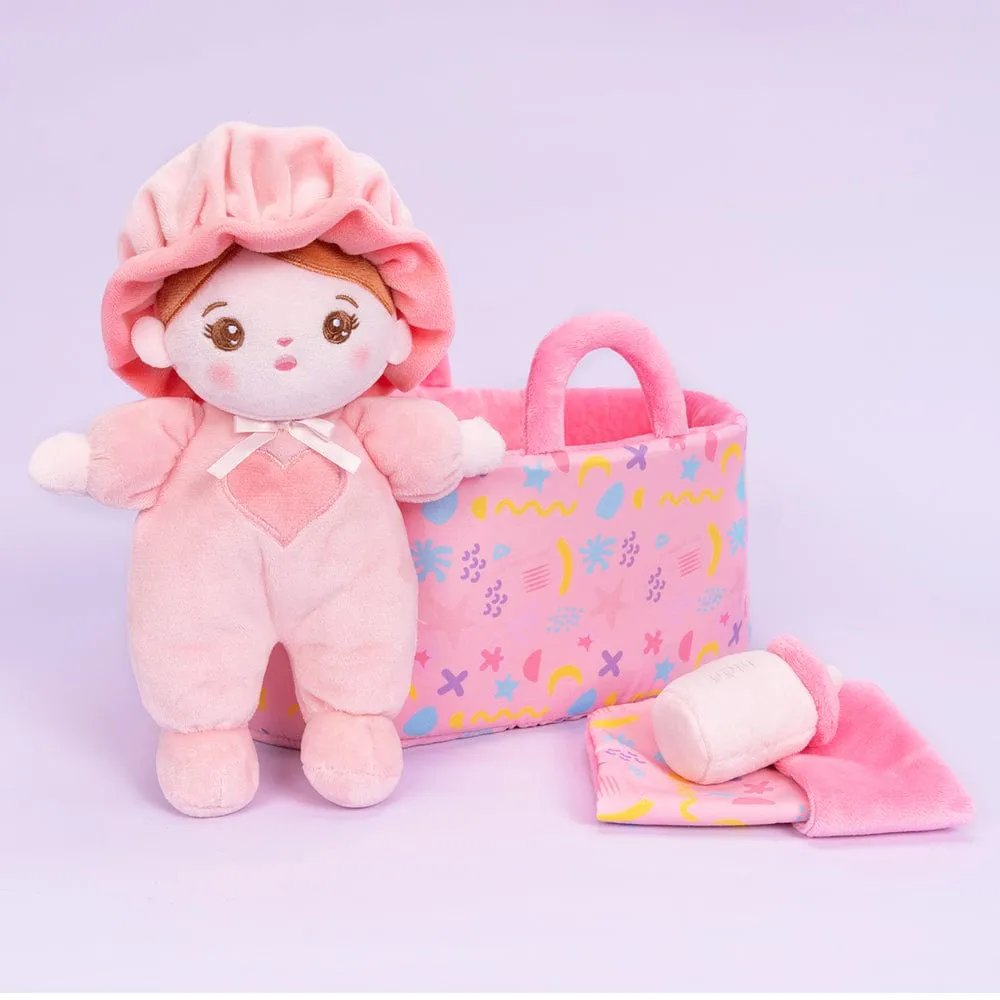 Personalized Mini Plush Baby Girl Doll & Gift Set