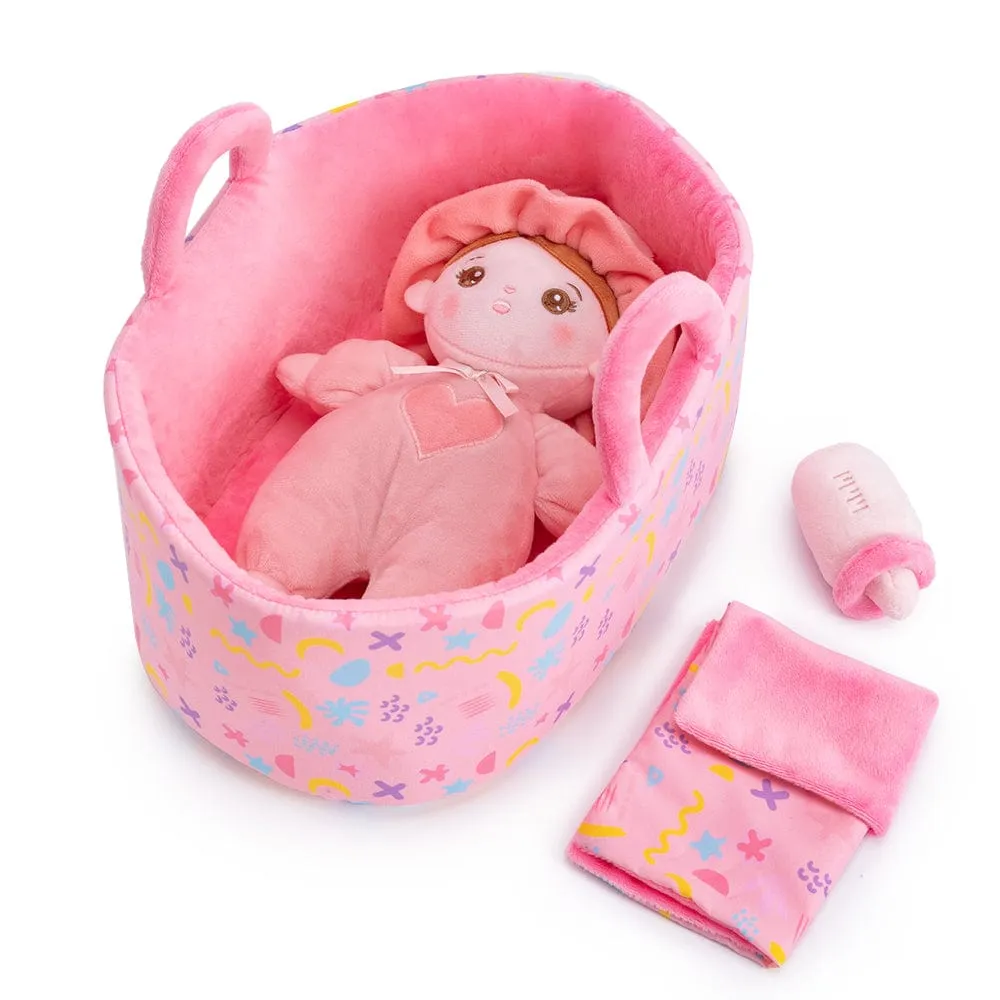 Personalized Mini Plush Baby Girl Doll & Gift Set