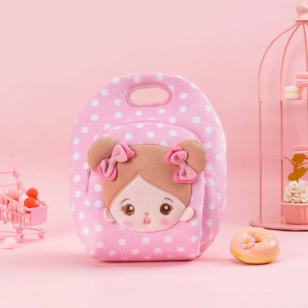 Personalized Pink Large Lunch Bag   Plush Doll
