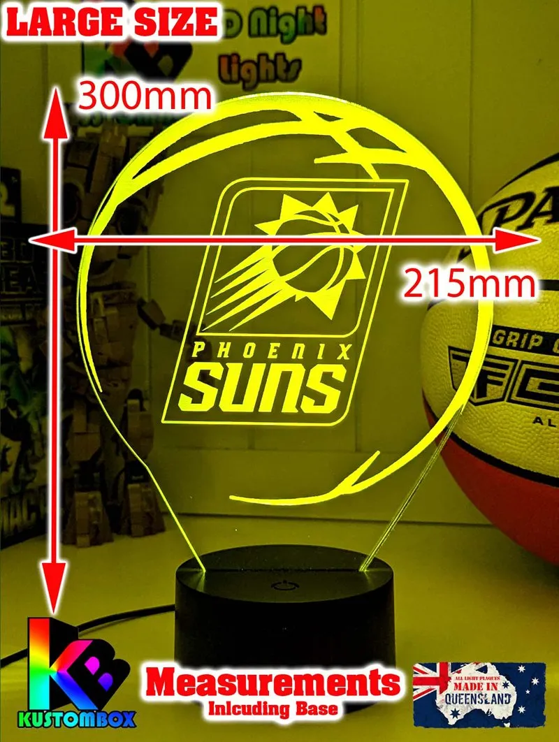 PHOENIX SUNS BASKETBALLTeam 3D LED Night Light Lamp