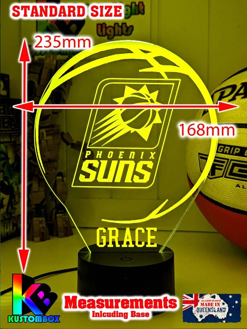 PHOENIX SUNS BASKETBALLTeam 3D LED Night Light Lamp