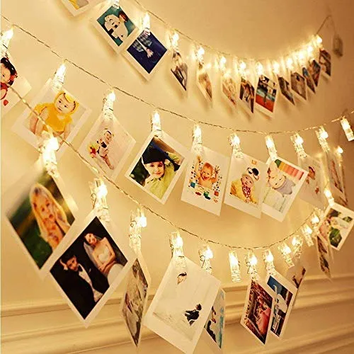 Premium 16 LED Photo Clip String Light for Hanging Photos