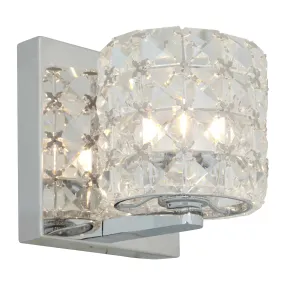 Prizm 1 Light LED Wall Sconce & Vanity Light, Chrome