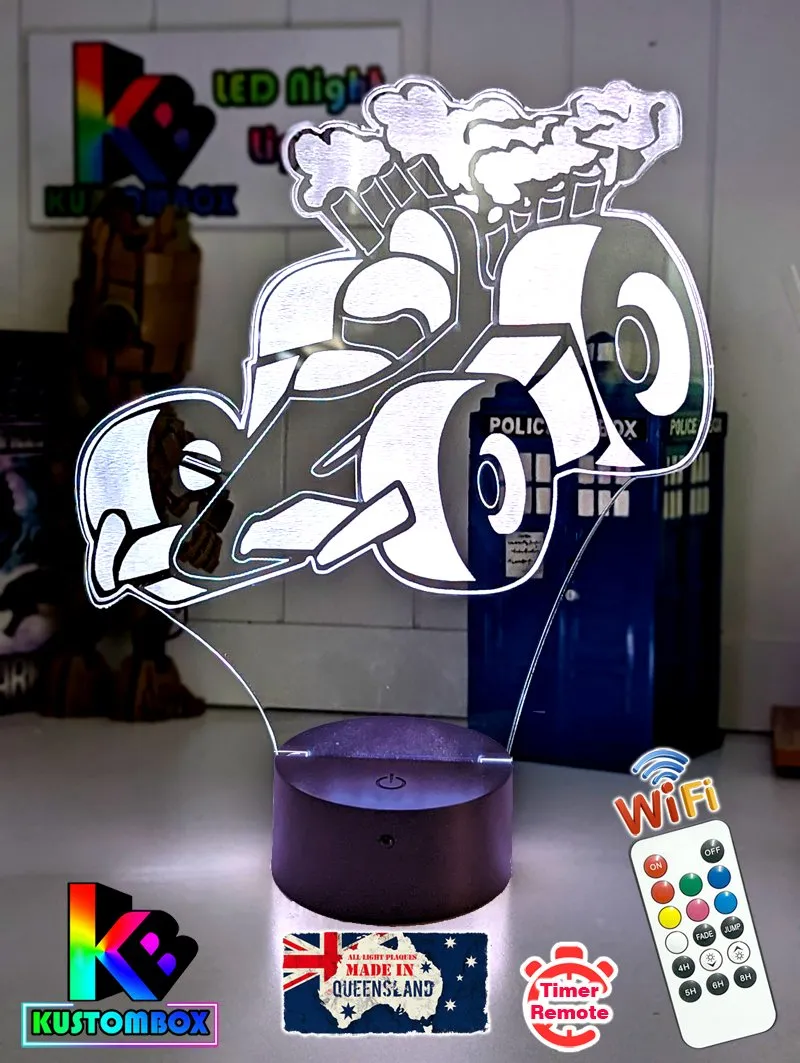 RACING CAR F1 3D LED NIGHT LIGHT LAMP CHILDREN'S BEDROOM