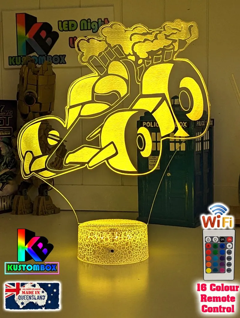 RACING CAR F1 3D LED NIGHT LIGHT LAMP CHILDREN'S BEDROOM
