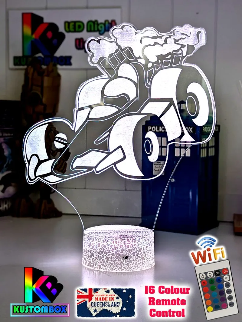 RACING CAR F1 3D LED NIGHT LIGHT LAMP CHILDREN'S BEDROOM