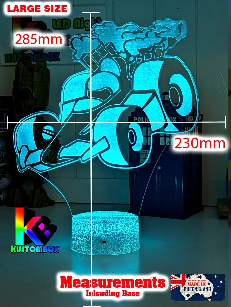 RACING CAR F1 3D LED NIGHT LIGHT LAMP CHILDREN'S BEDROOM
