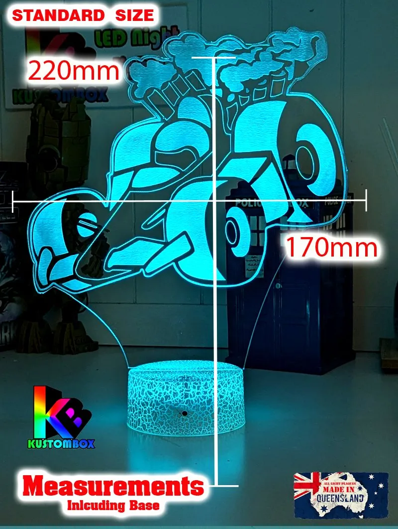RACING CAR F1 3D LED NIGHT LIGHT LAMP CHILDREN'S BEDROOM