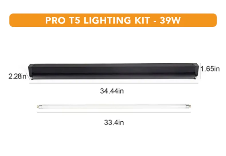 REPTIZOO PRO T5 5.0 UVB LIGHTING KIT