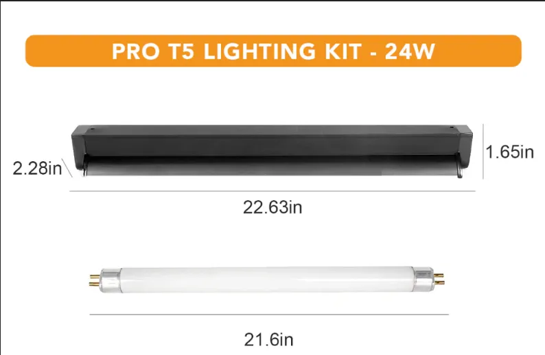 REPTIZOO PRO T5 5.0 UVB LIGHTING KIT