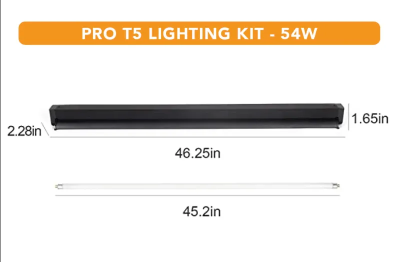 REPTIZOO PRO T5 5.0 UVB LIGHTING KIT