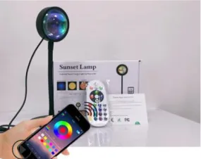 RGB 16 Colors APP  Remote Control Atmosphere Projection Led Night Light For Home Bedroom Shop Background Decoration