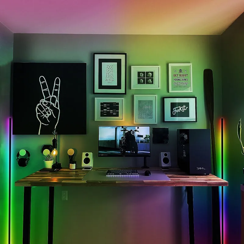 RGB LED Corner Floor Light