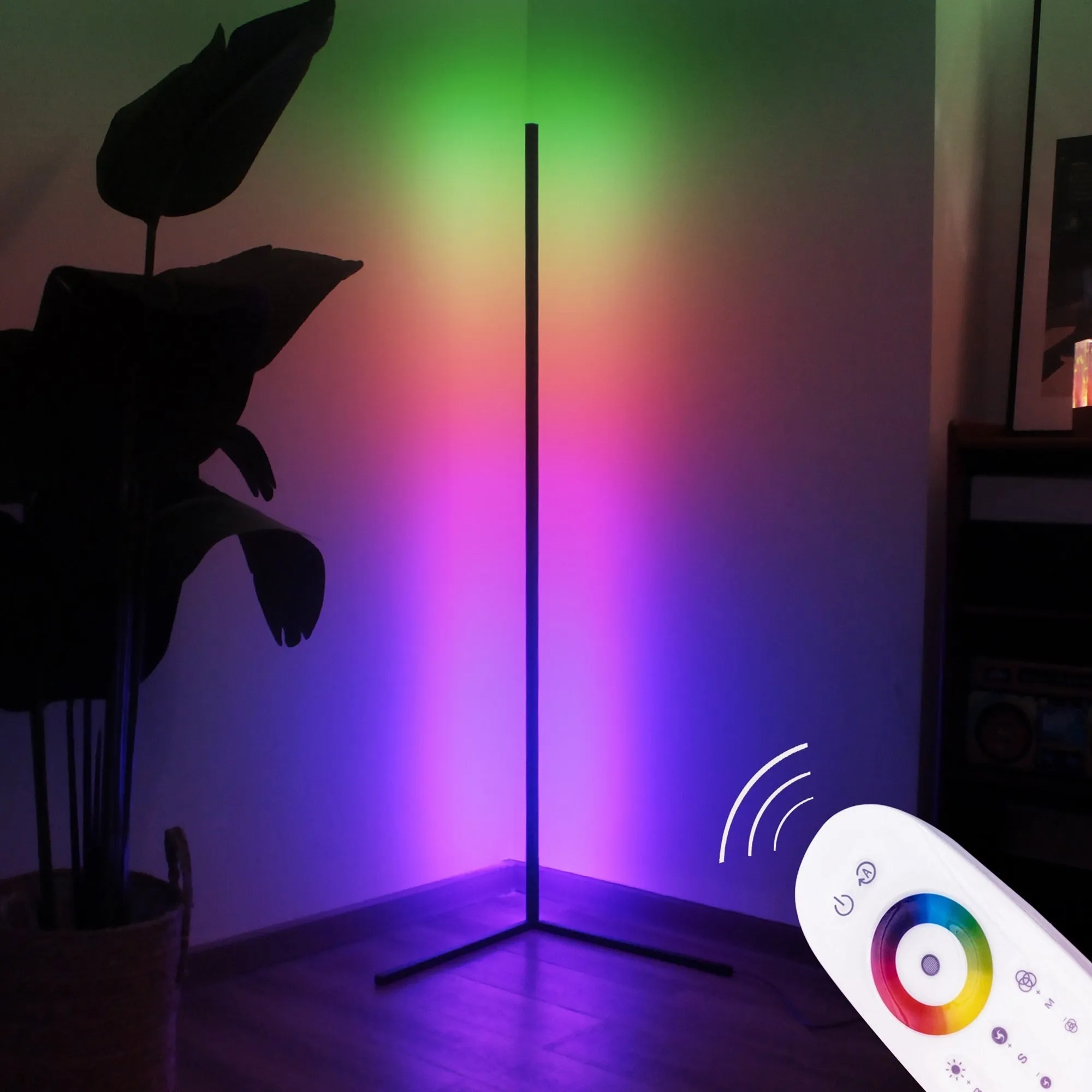 RGB LED Corner Floor Light