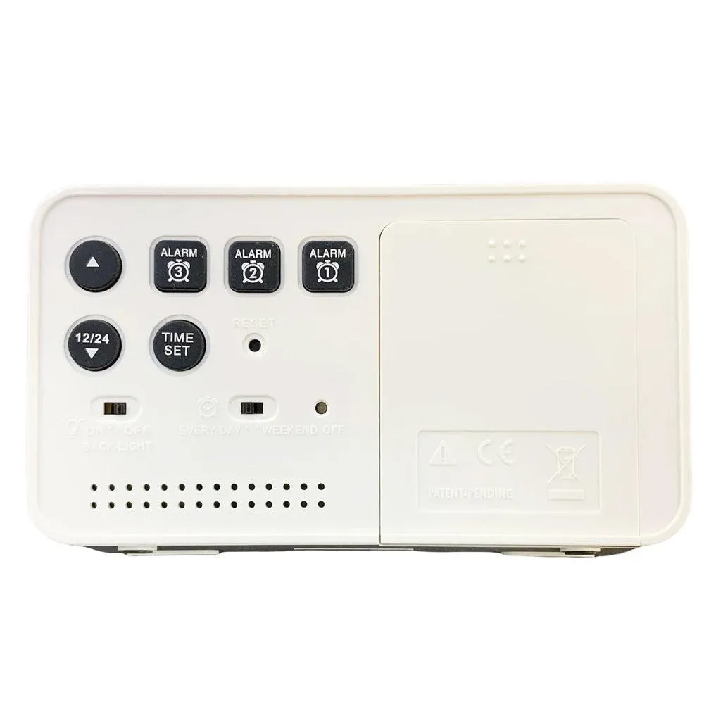 Rhythm Thermometer Beep Digital Alarm Clock LCT097NR03