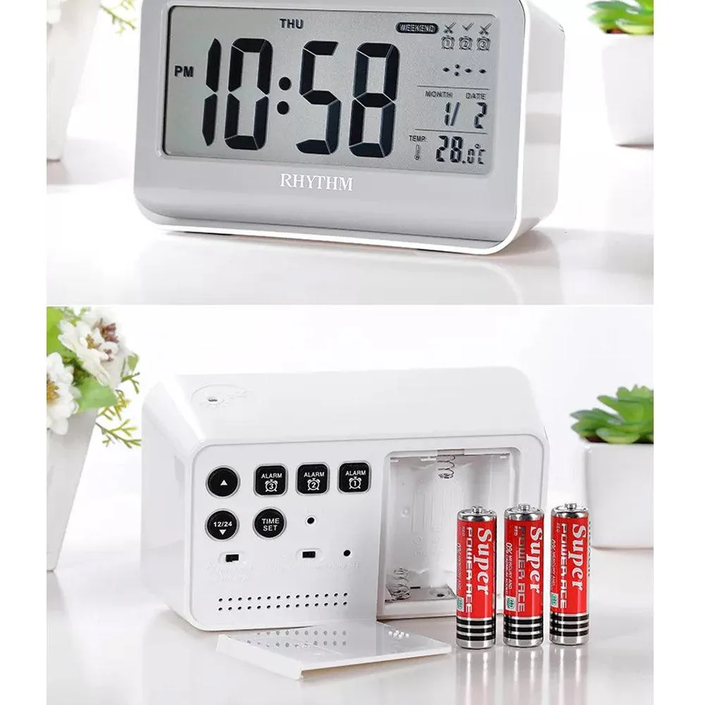 Rhythm Thermometer Beep Digital Alarm Clock LCT097NR03