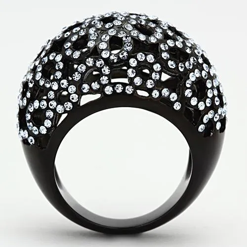 Ring Top GRD Crystal Light Sapphire TK1003 for Women Style Stainless
