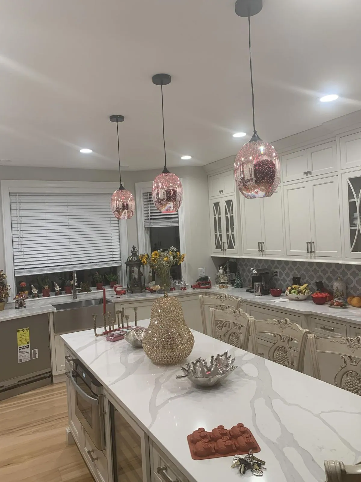 Rylight 3D Colorful Glass Fireworks Art Pendant Light