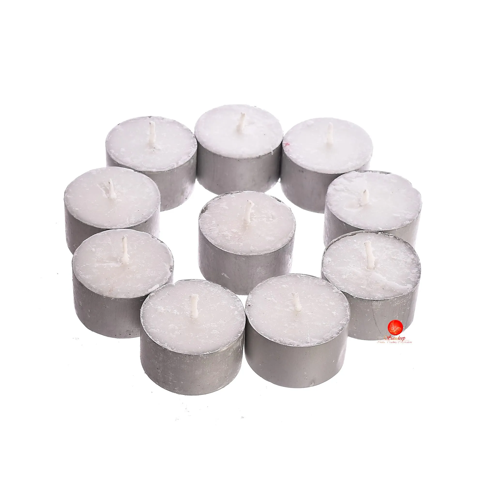 Saudeep India Tealight Candles | 9 Hour Long Time Buring Wax Tealight Candle | Unscented Tea Light Candles (60)