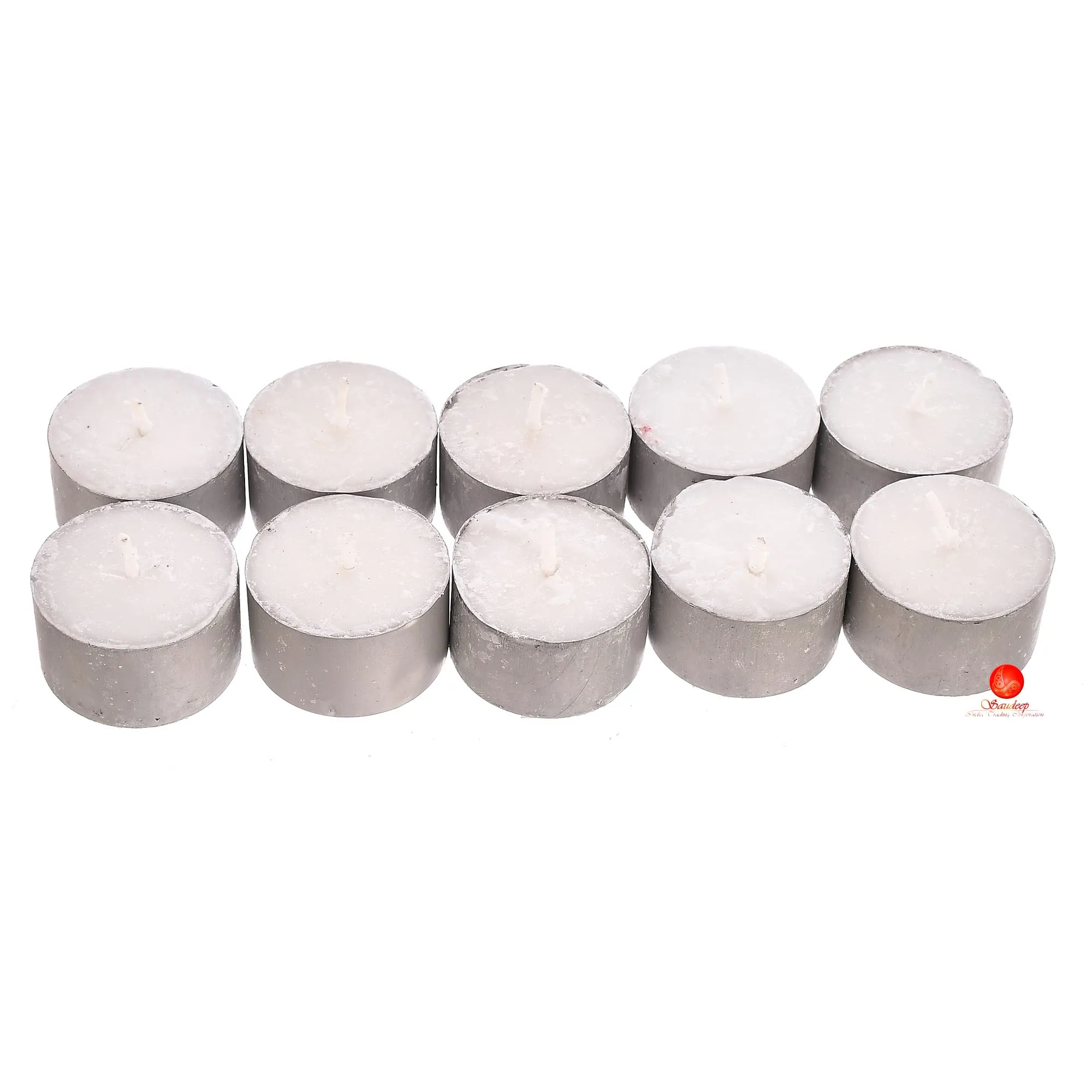 Saudeep India Tealight Candles | 9 Hour Long Time Buring Wax Tealight Candle | Unscented Tea Light Candles (60)