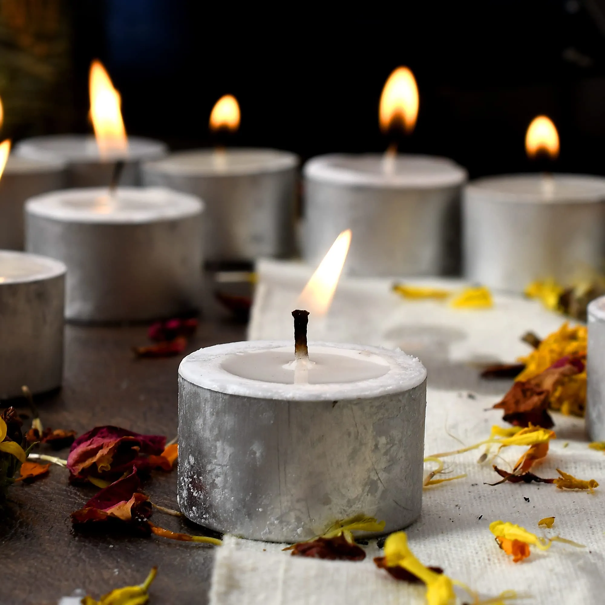 Saudeep India Tealight Candles | 9 Hour Long Time Buring Wax Tealight Candle | Unscented Tea Light Candles (60)