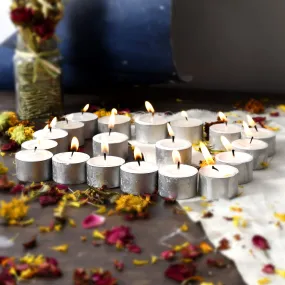 Saudeep India Tealight Candles | 9 Hour Long Time Buring Wax Tealight Candle | Unscented Tea Light Candles (60)