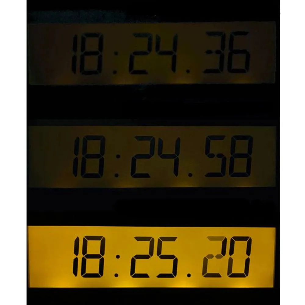 Seiko Gold LCD Timer Digital Alarm Clock With Stand QHL084G