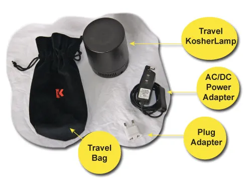 Shabbos LED <b>KOSHERLAMP® 360 brand</b> Shabbat Lamp Travel Edition TKLAMP