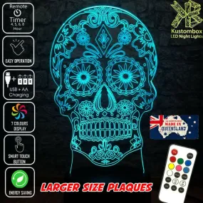Skull Candy Day Of The Dead 3D LED Night Light Lamp
