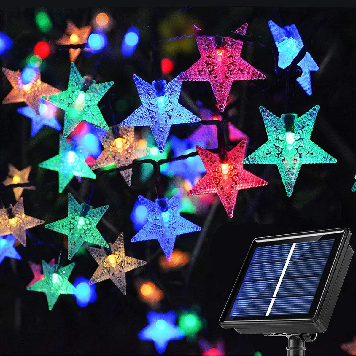 Solar Star String Lights For Outdoor