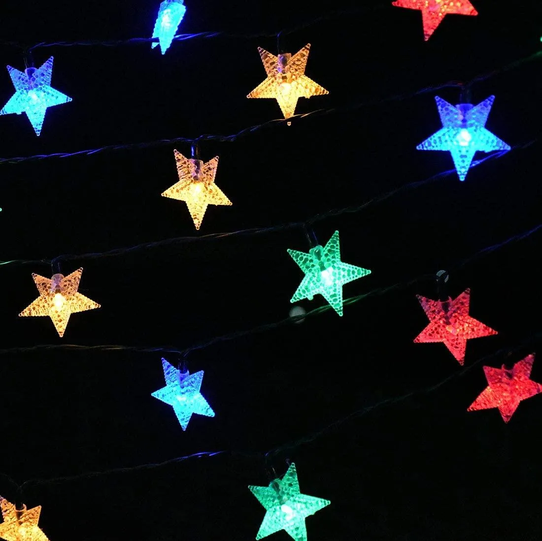 Solar Star String Lights For Outdoor