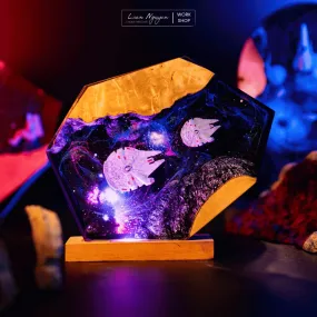 Spaceship Night Light, Desk Decoration, Handmade for Bedroom, Perfect as a Gift