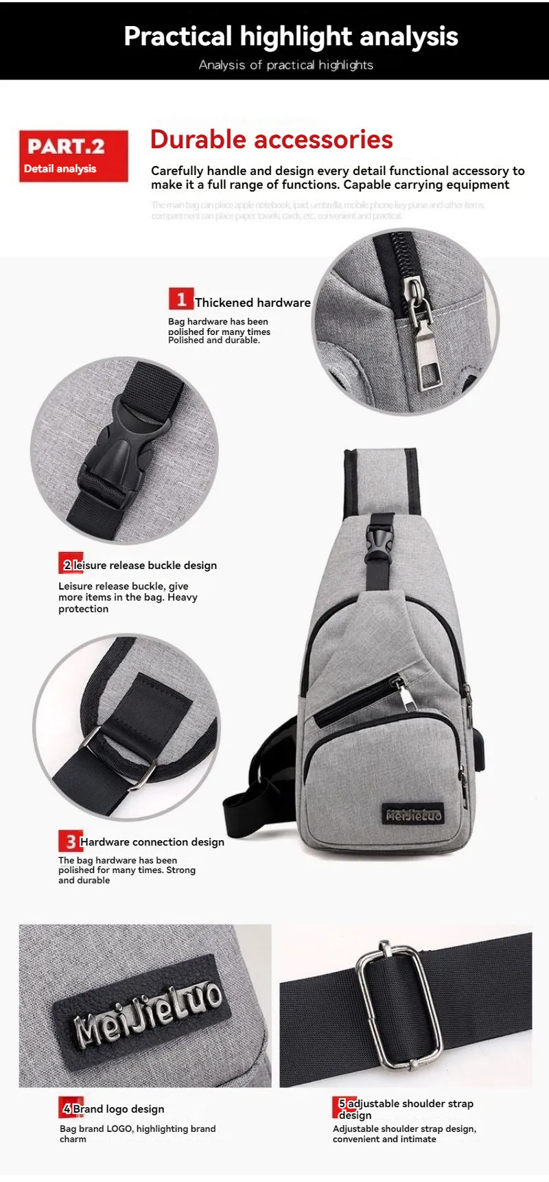 Sports Outdoor Crossbody Bag- King Stone Brothers and Co™️