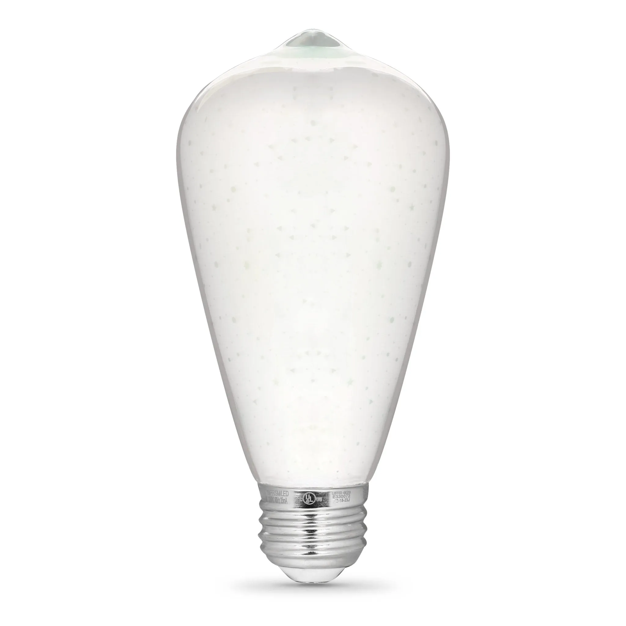 ST19 Infinity 3D Fireworks Effect LED Bulb, 2 Watts, E26, Prismatic White, Non-dimmable