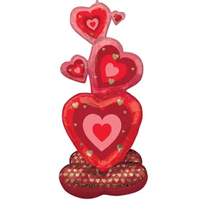 Stacked Hearts 55in Airloonz Balloon