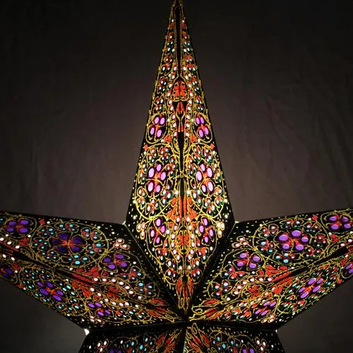 Star Lantern Light Shade - Choice of Colours