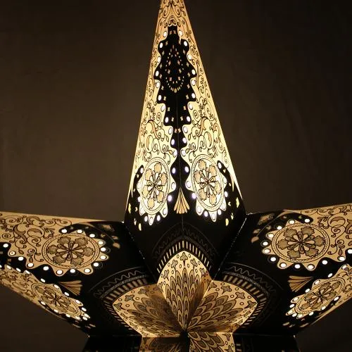 Star Lantern Light Shade - Choice of Colours